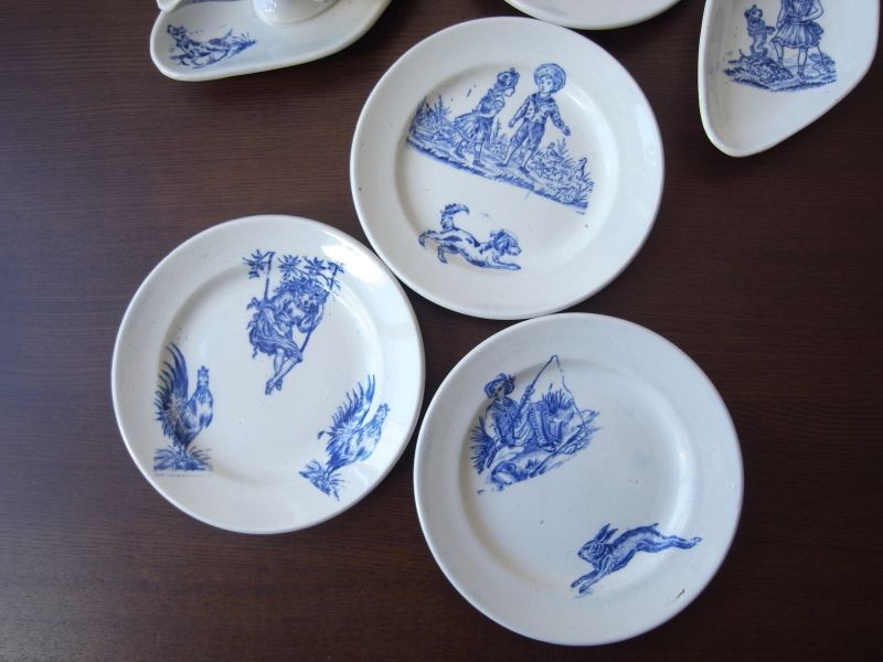 フランスアンティーク おままごと9点セット - テーブルB