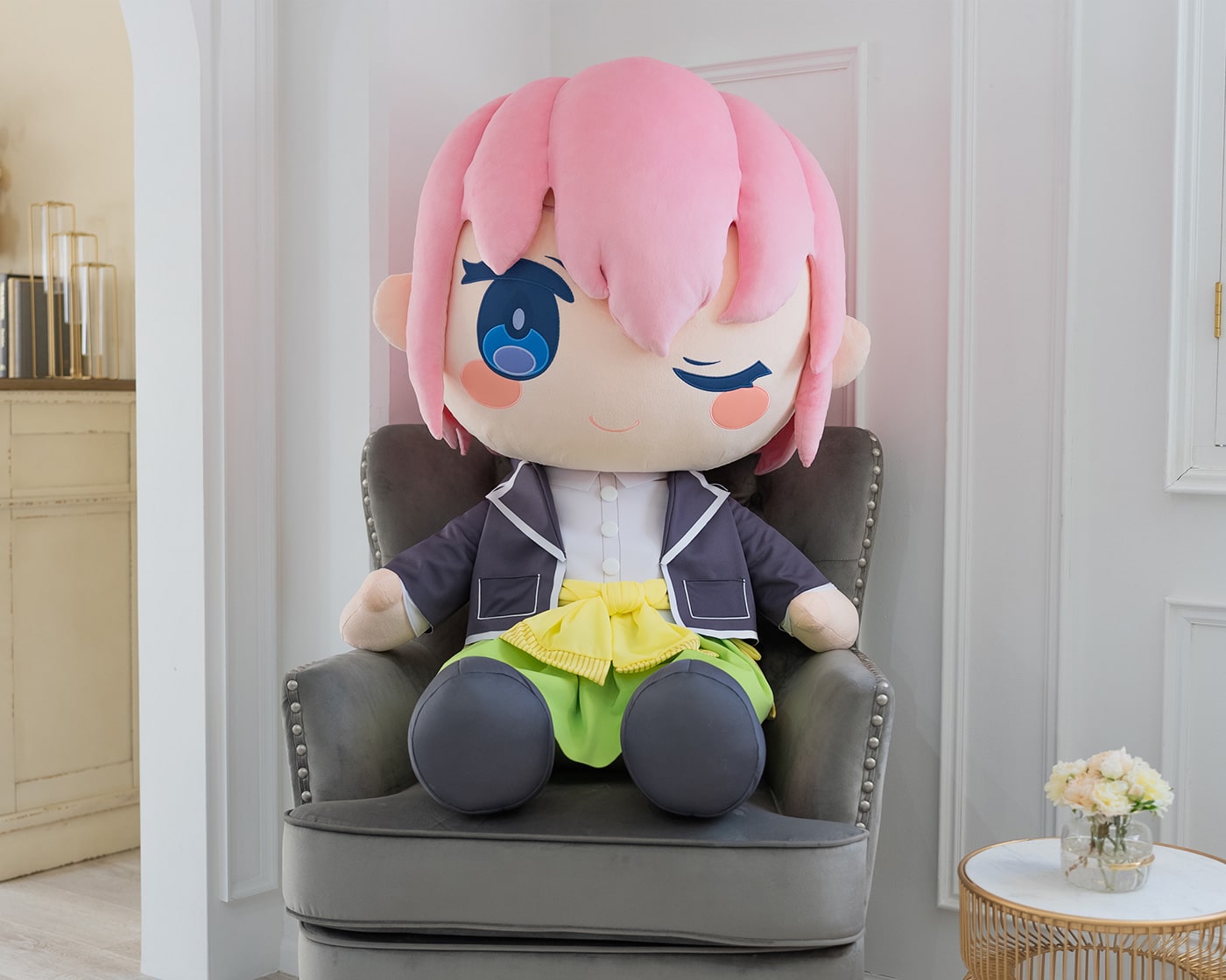 どきゅーと 映画「五等分の花嫁」 超特大ぬいぐるみ 中野一花｜TAITO