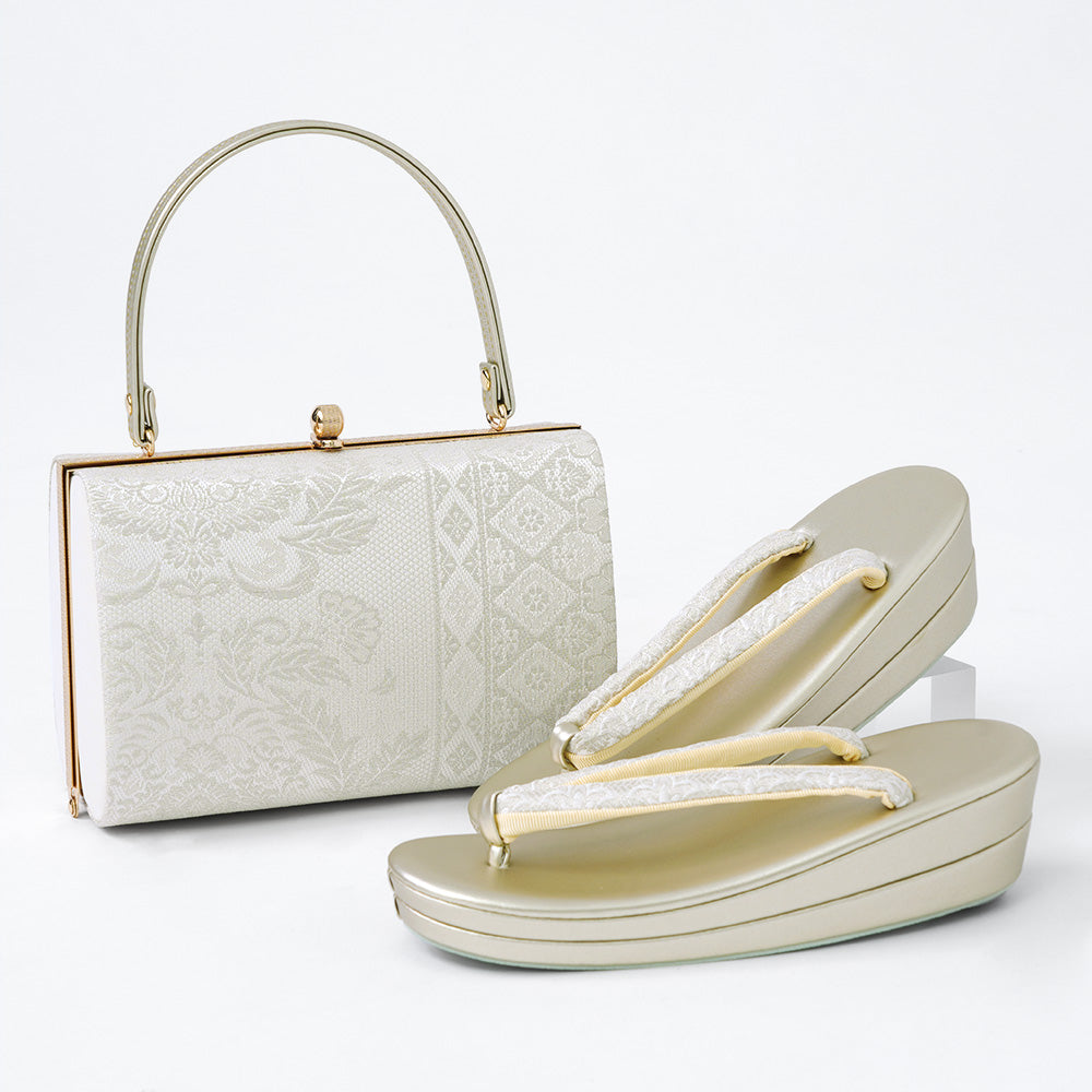 草履バッグセット 礼装 西陣織 帯地 【 草履 バッグ 着物 セット 和装