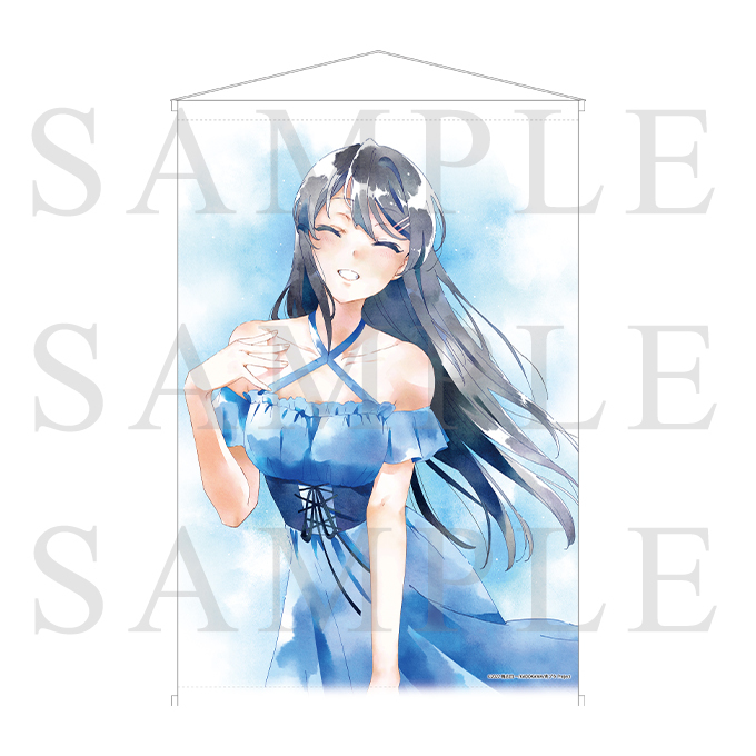 青春ブタ野郎 青ブタ 桜島麻衣 非売品 特大 タペストリー おでかけ ver