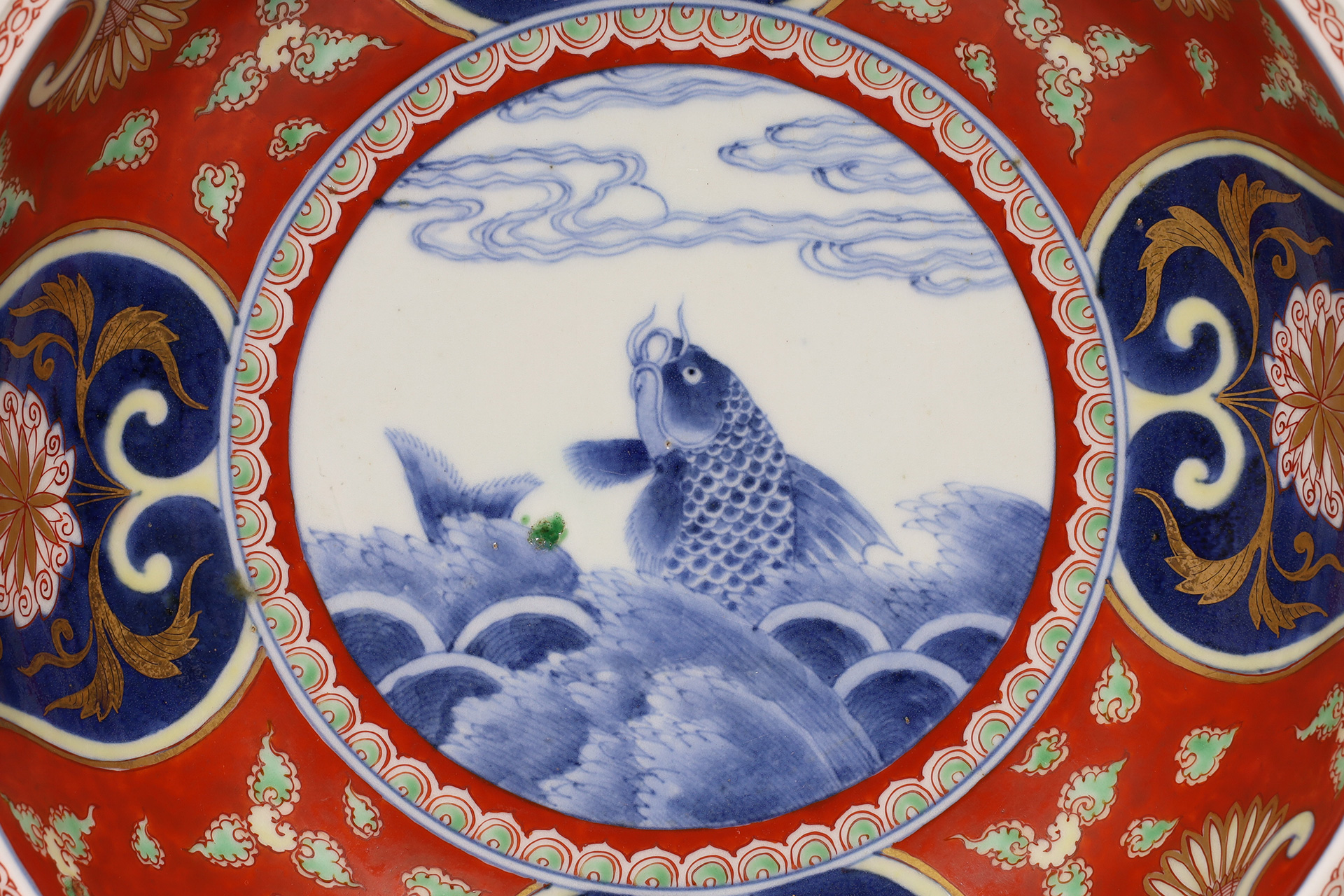 古伊万里色絵荒磯文鉢（江戸時代） - 天平堂（TENPYODO）