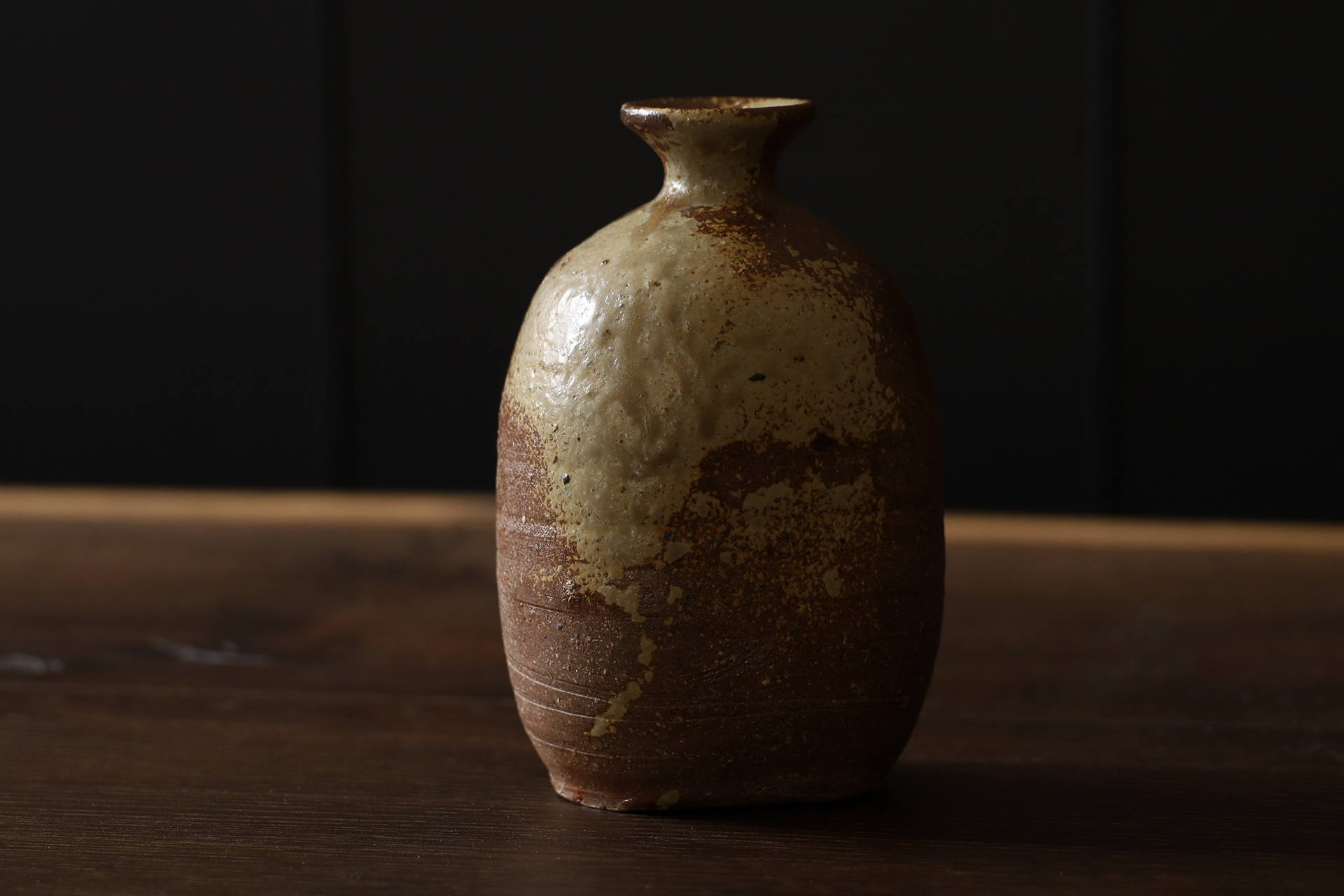 備前焼 徳利 陶印有り23 【美品】 人間国宝 山本陶秀 窯変徳利