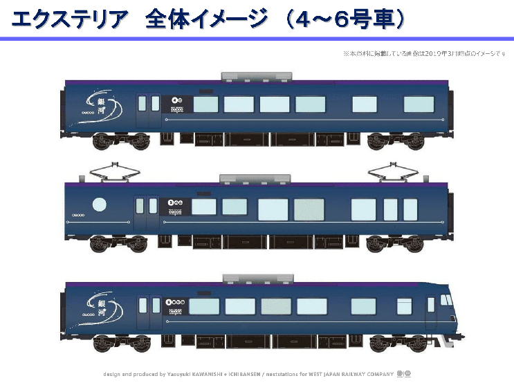 JR西日本 117系 銀河 行路表 JR西日本 117系 銀河 運転行路表 JR西日本
