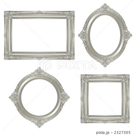 シルバー 額縁 アンティークのイラスト素材 [2327305] - PIXTA