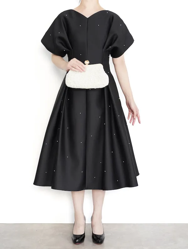CELFORD（セルフォード） パールドットドレス（ブラック/サイズ36