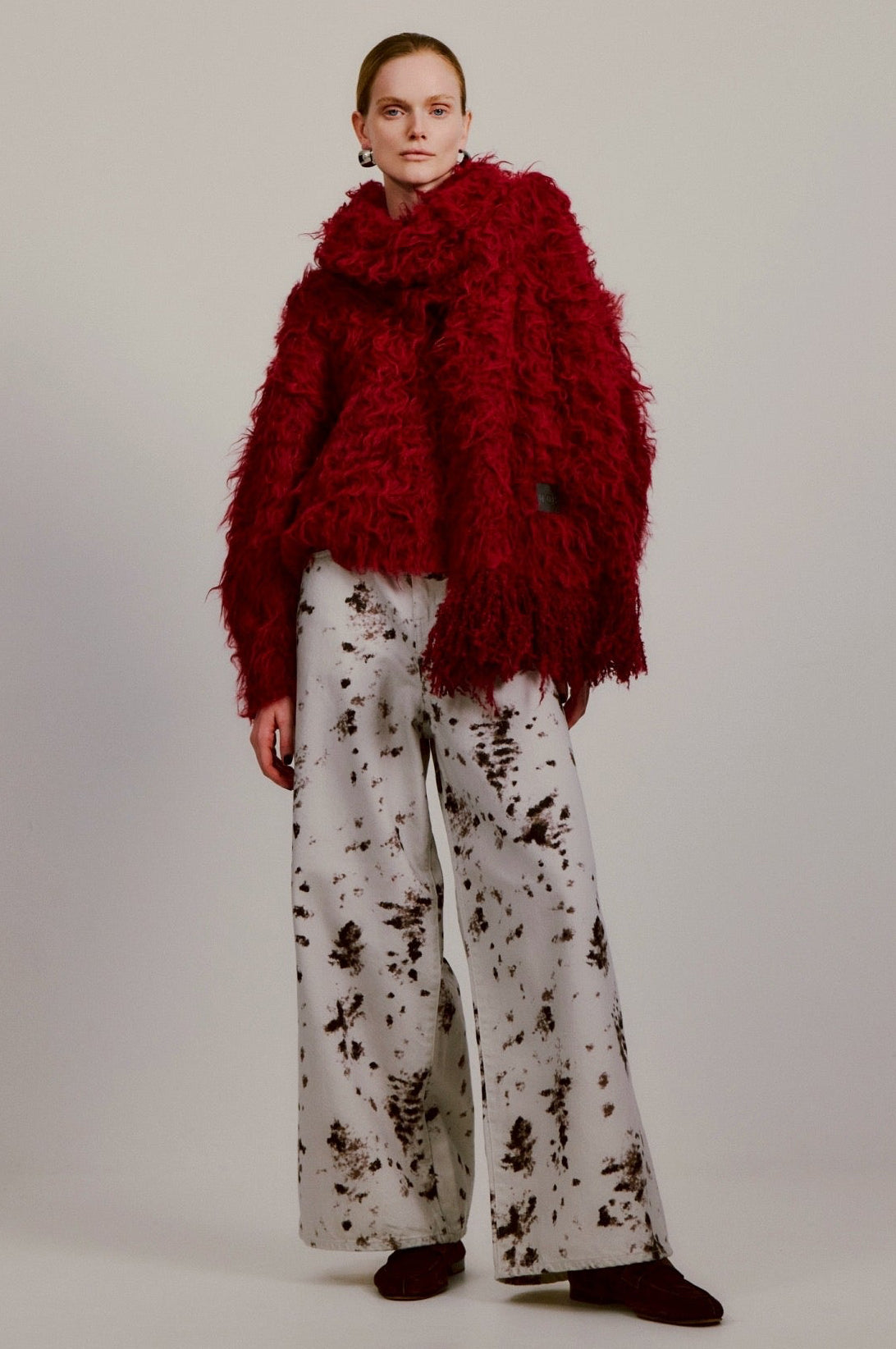 小物 THETOE PIGALLE SHAGGY MUFFLER pink Pigalle shaggy muffler