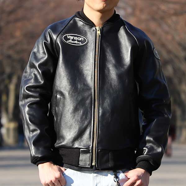 VANSON】(バンソン) 9TJV (ブラック) | THE BACKDROP (アメカジ