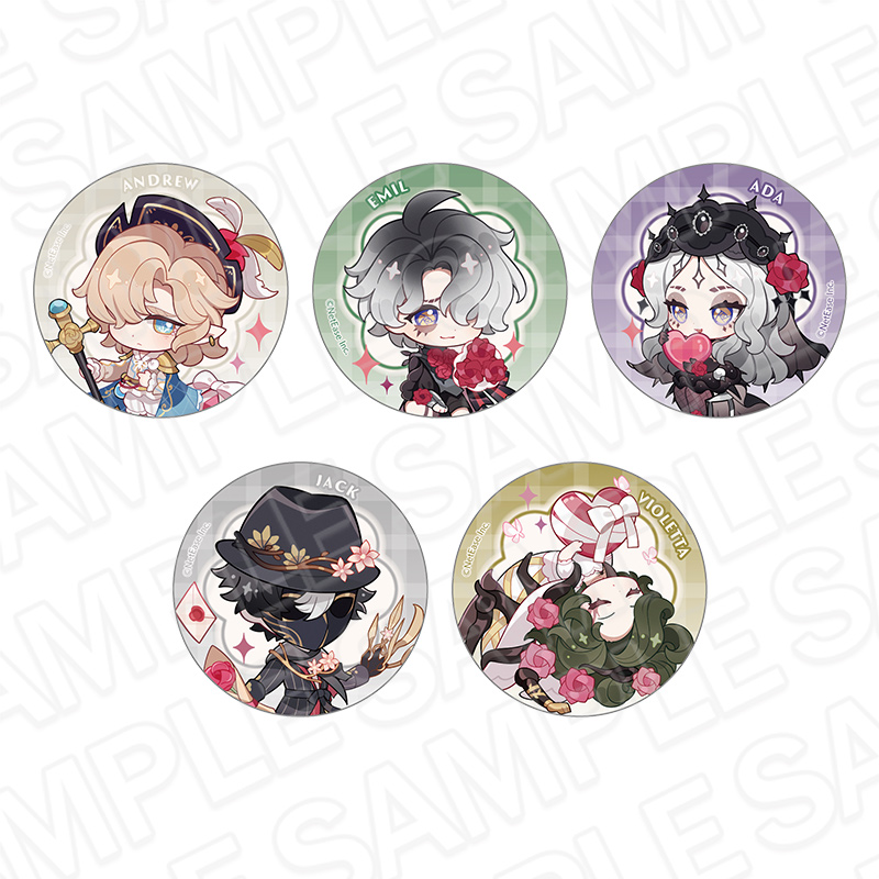 第五人格 バトラーズカフェ バレンタイン 缶バッジ 特典アクキー