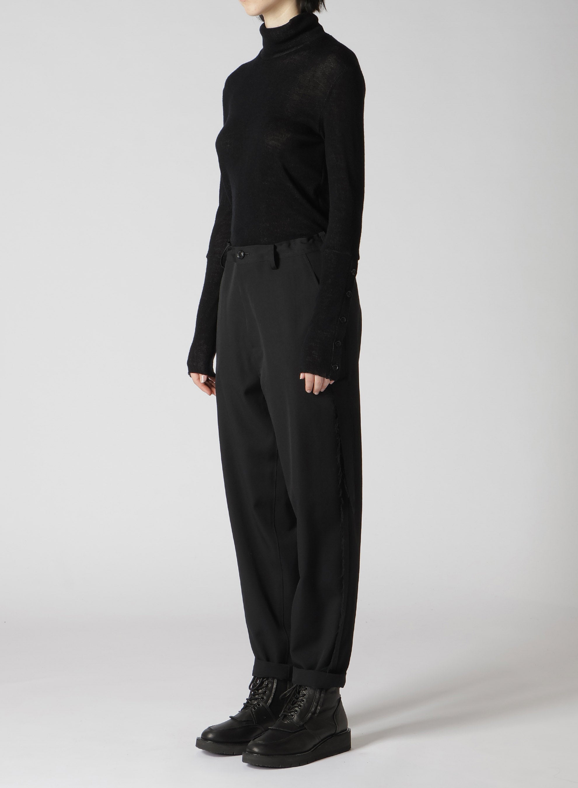 Yohji Yamamoto Wool Gabardine Pant ショップ WOOL GABARDINE SIDE