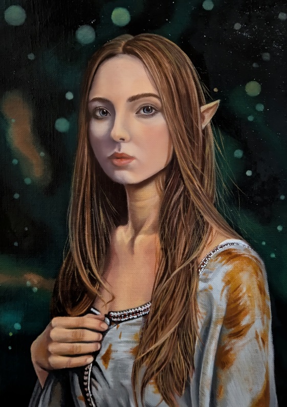 女エルフの肖像 | ナシェル ｜インテリア絵画 アートの専門通販