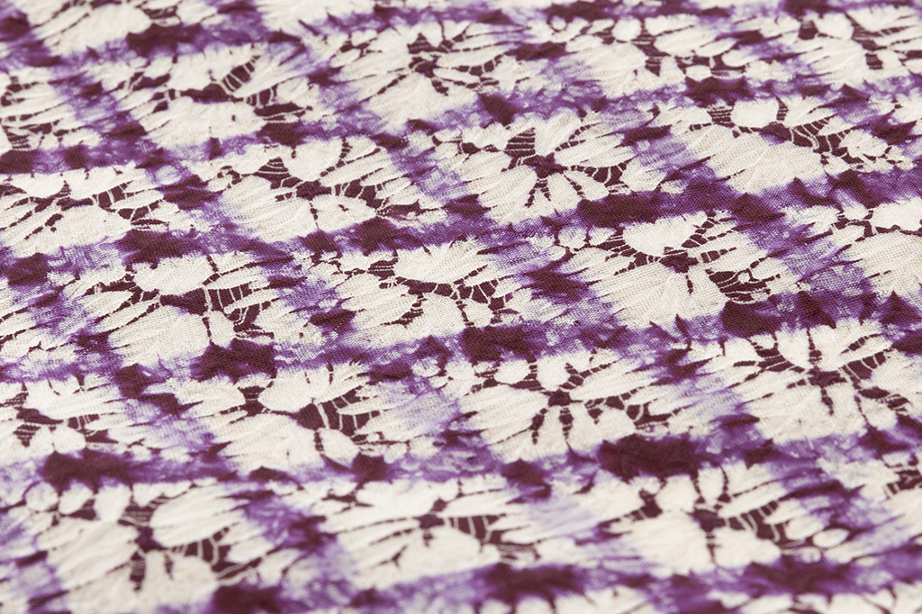 草紫堂製 南部紫根染 紬着尺 未仕立て品 | 特選きものコレクション