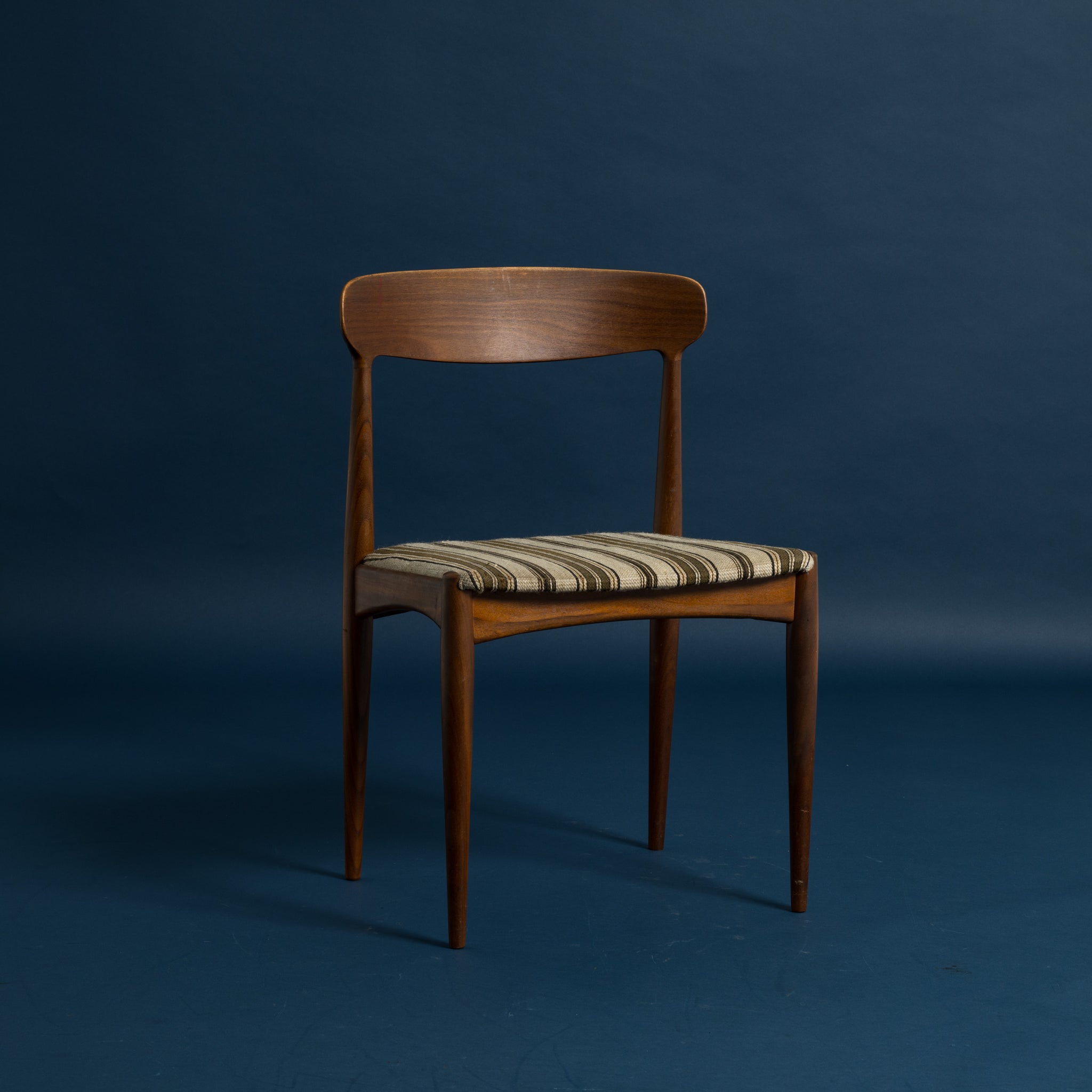 アンティーク 西洋 ダイニングチェア ストライプ レッド ヴィンテージ