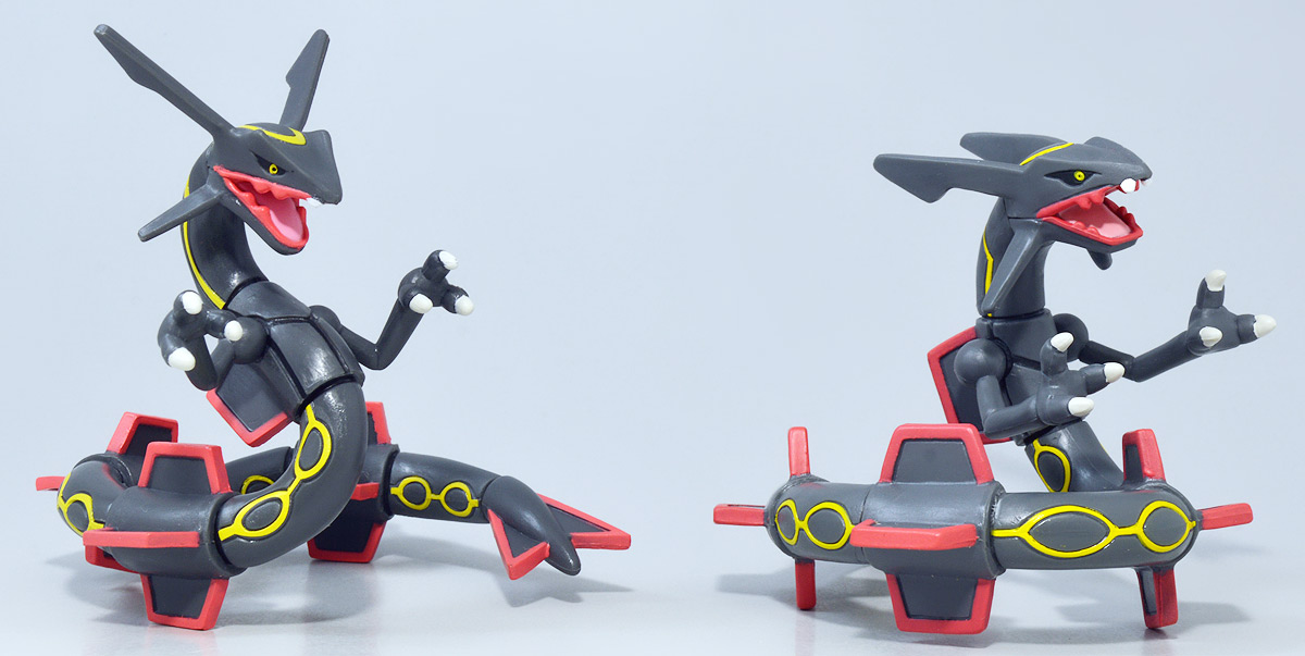 ポケモンモンコレ色違いレックウザフィギュア