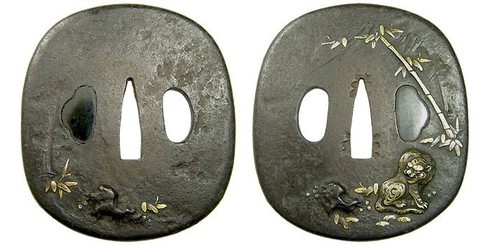 日本刀の鐔・竹に虎｜日本刀・刀剣 販売専門店・東京【十拳】