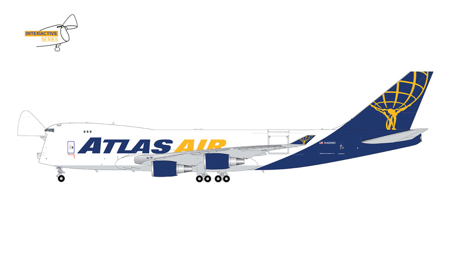 ATLAS AIR 航空機ジャンボ貨物機モデル 1/144 PACMIN社製 ATLAS AIR