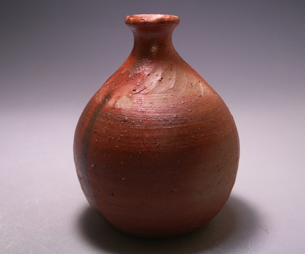 岡山県重要無形文化財保侍者 藤原建 備前焼 Bizen ware 花入 vase
