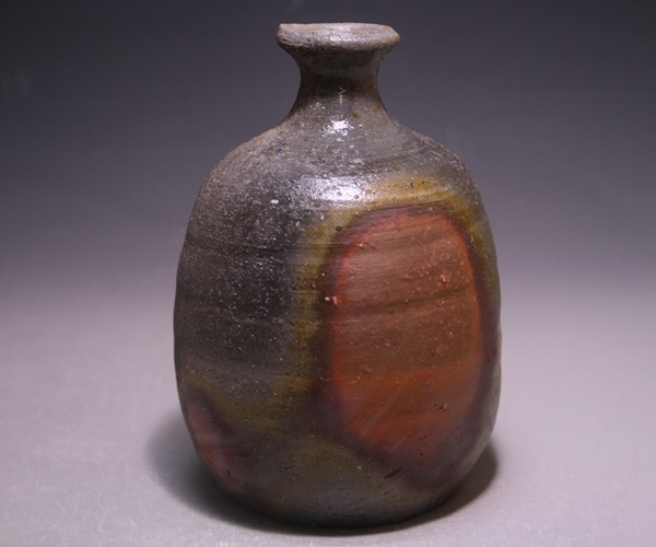 二代目小山一草 備前焼 窯変午置物 共箱 ウマ 競馬 縁起物 細工