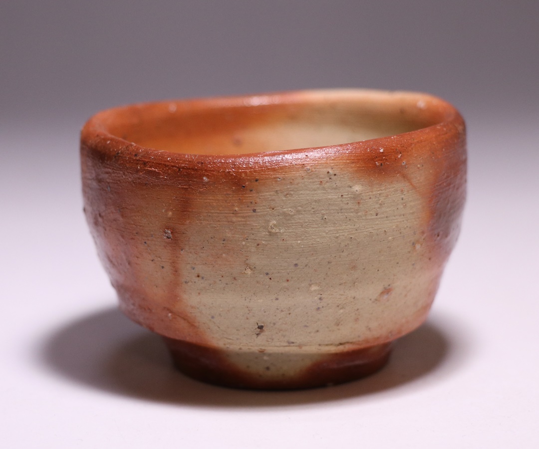 お値下げ 備前焼⑰ 大偏鉢 緋襷 丁斎作 お値下げ 備前焼⑰ 大偏鉢 緋襷