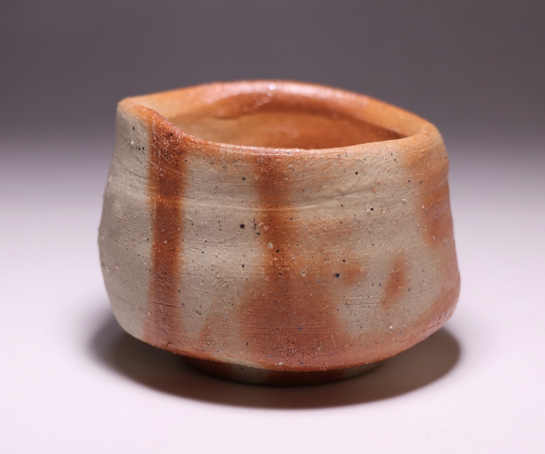 酒器の名工中村六郎備前長方皿5点共箱有