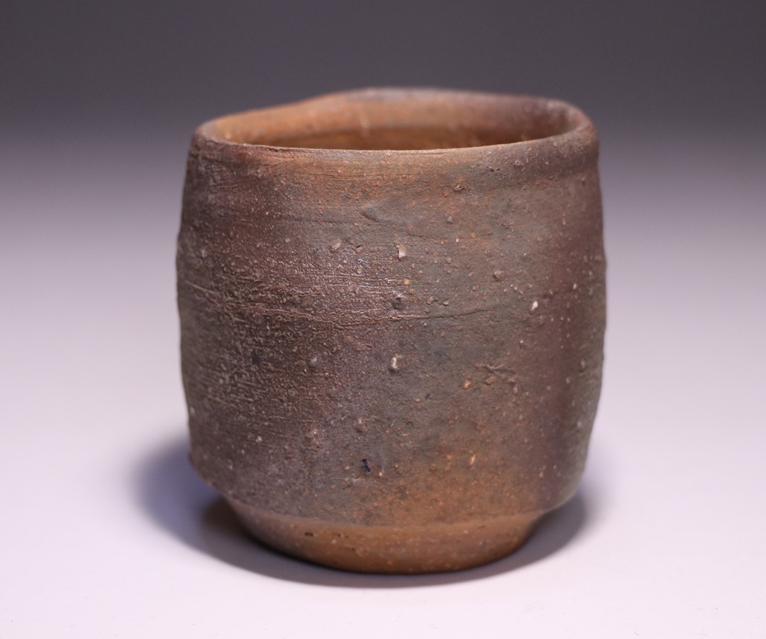 金重愫 かねしげまこと 備前酒呑 最良土ニテ 共箱 共布 栞