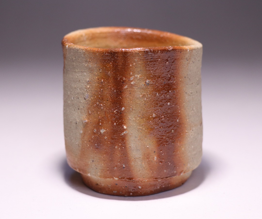 金重愫 備前徳利一輪花入 円山窯 備前焼 四方桟共箱 b116 金重 愫 作