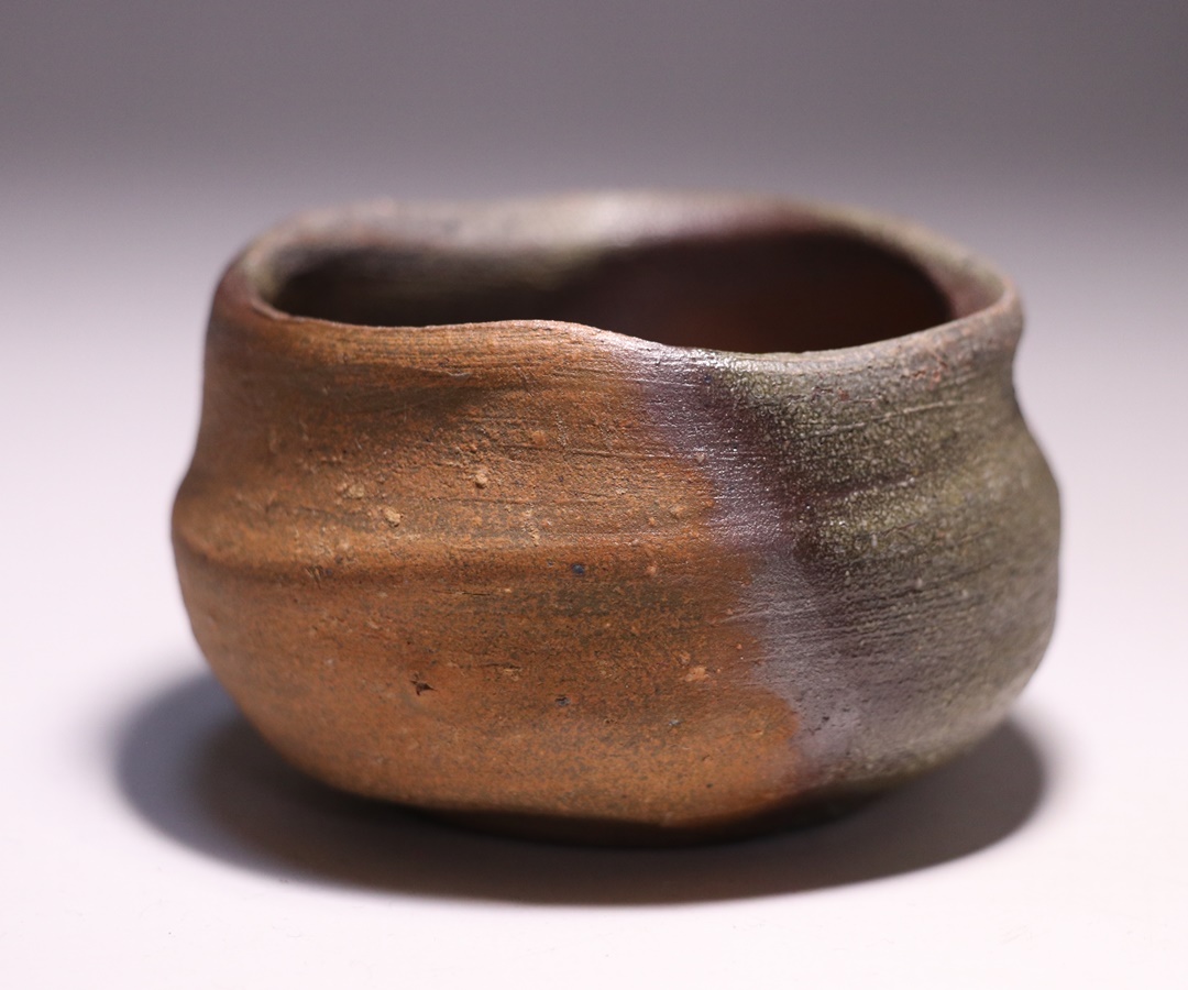 備前焼】中村六郎 窯変徳利 柳瀬美術店 / 中村六郎「備前窯変徳利」共