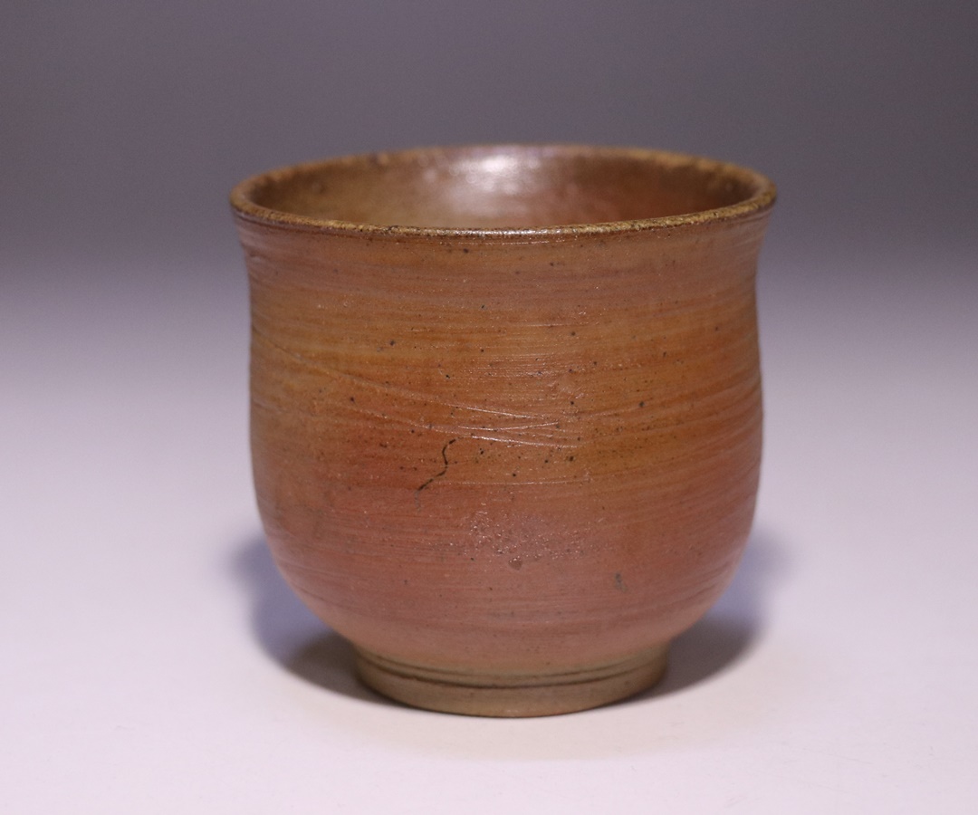 伊勢崎 満 作 「伊部ぐい呑（左馬）」 ～備前焼専門卸小売店 川口陶楽苑～