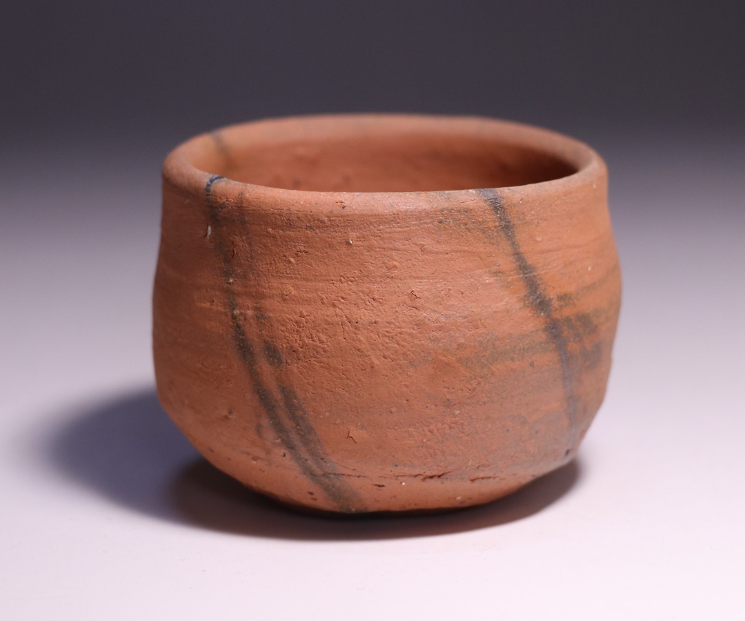 高力芳照 作 「備前玄襷赤酒呑」 ～備前焼専門卸小売店 川口陶楽苑～