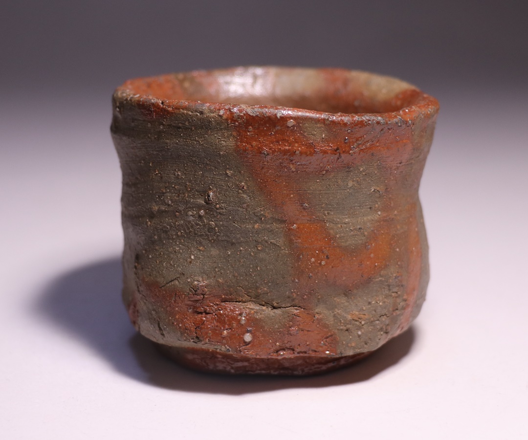 備前焼 原田拾六 「備前乱張小徳利」 備前焼 原田拾六 「備前乱張小