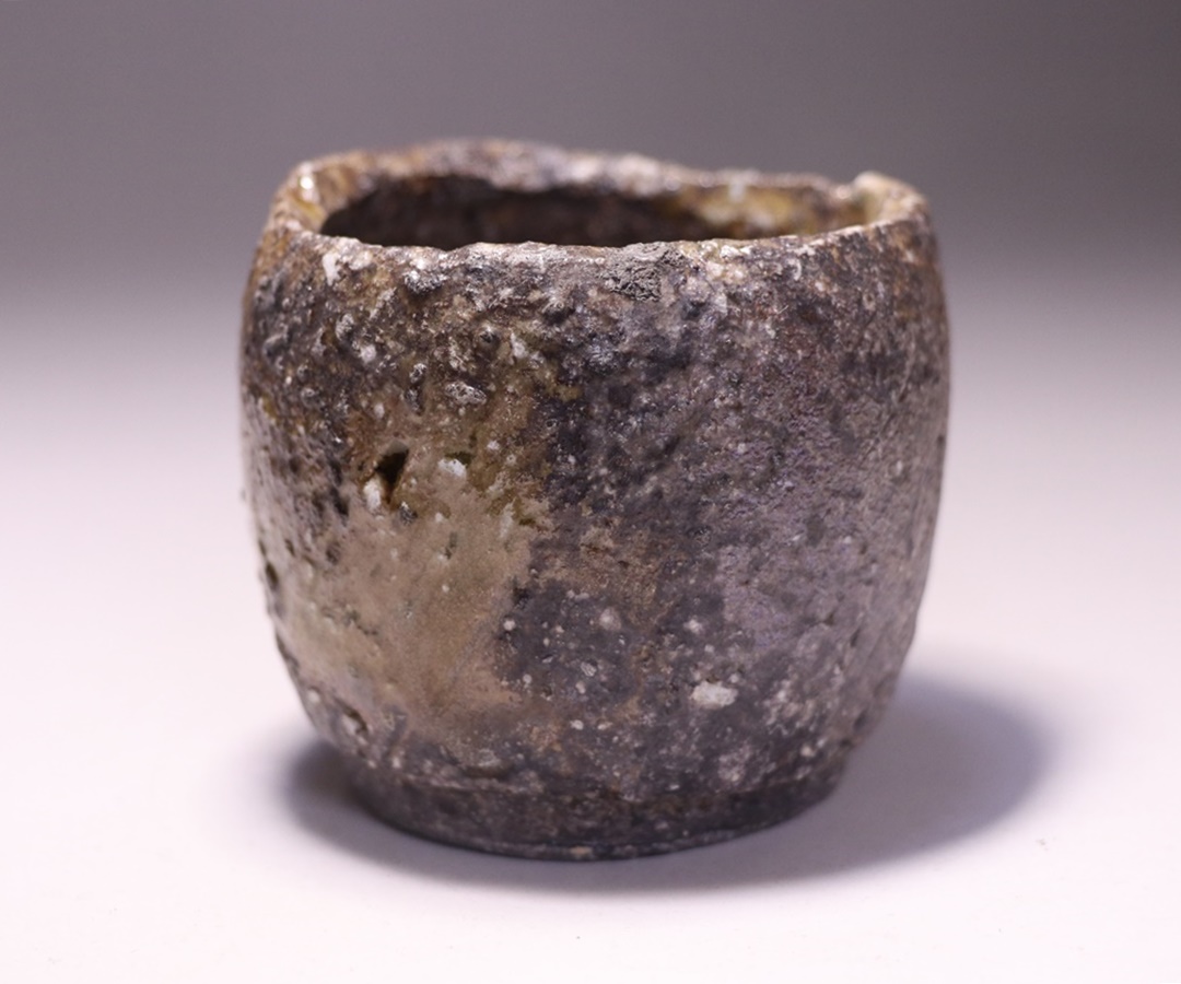 金重 愫 作 「信楽ぐい呑」 ～備前焼専門卸小売店 川口陶楽苑～