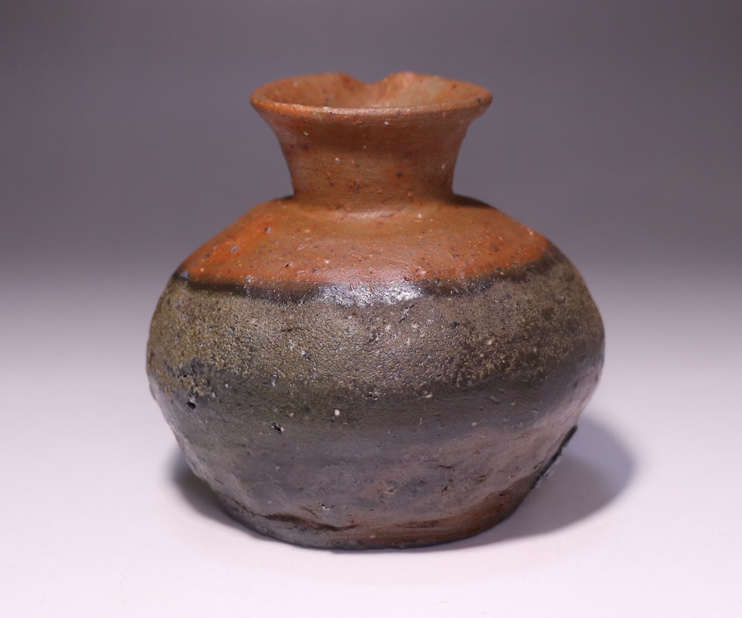 備前焼 壺 鈴木楽川作 備前焼 壺 鈴木楽川作 備前焼 壺 原田陶月氏作