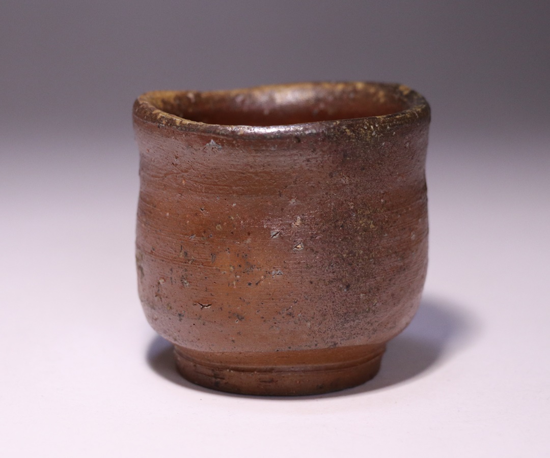 伊勢崎満 備前 徳利 酒器 共箱 岡山県重要無形文化財 ①(酒