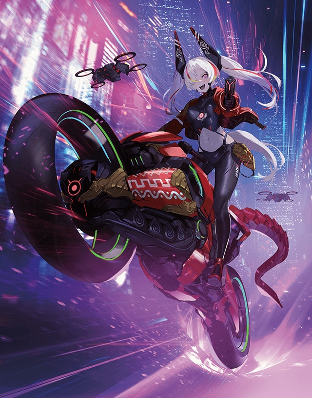 デュエルマスターズ神アート蛍光少女