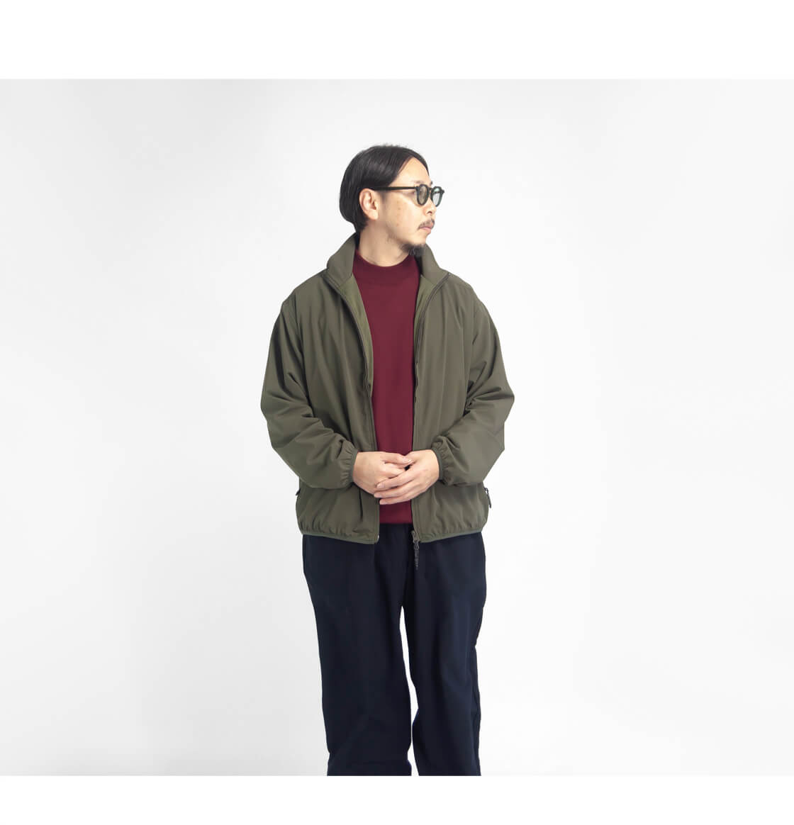 楽天市場】LAOTOUR 撥水ストレッチナイロン スタンドカラーブルゾン