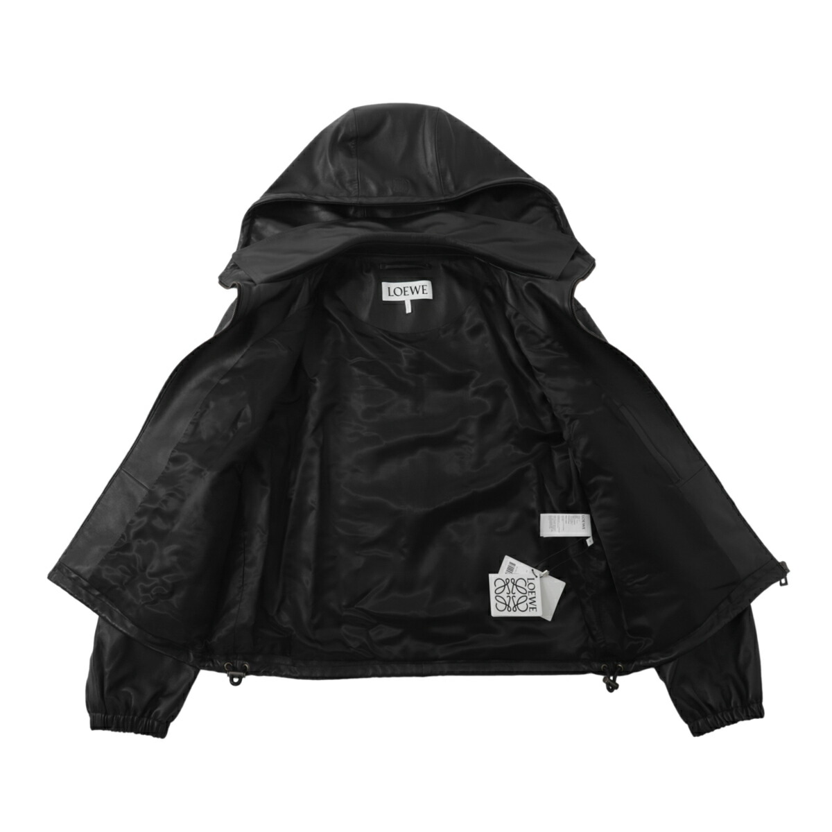 楽天市場】ロエベ LOEWE フーデッド ブルゾン レザージャケット