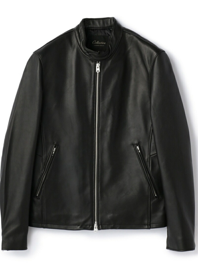 Collective メンズビギ ラムレザーシングルライダース☆ MEN'S BIGI