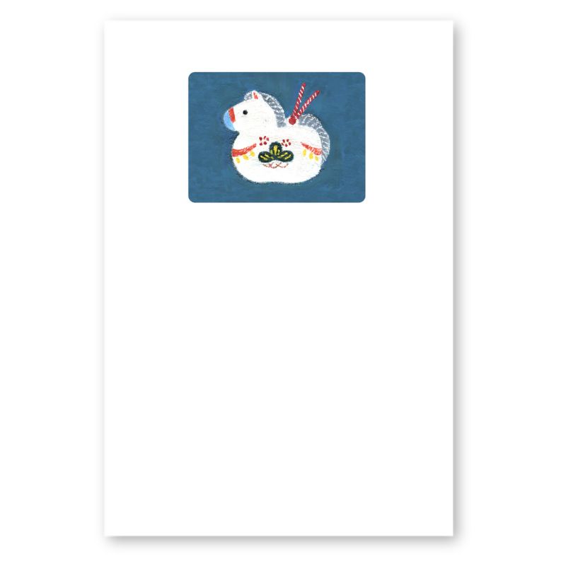 楽天市場】年賀状 はがき 障害者アート 2026年 午年 ポストカード 私製