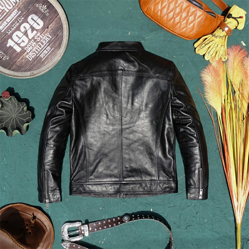 楽天市場】メンズジャケット レザー タイト 牛革 本革 ジャケット