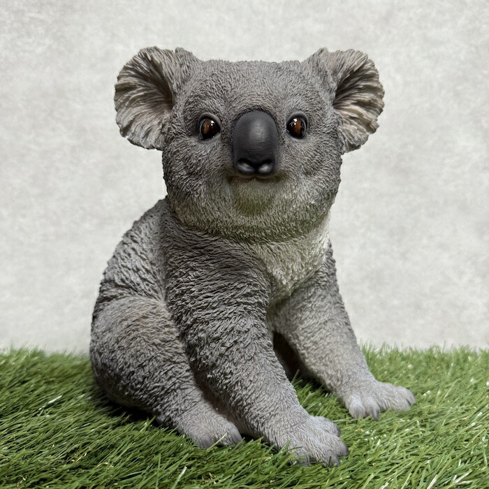 楽天市場】置物 右向き座りコアラ 高さ22cm woobia ウービア 大きい