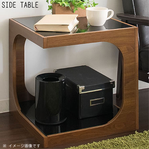 木製ガラス天板引き出し付き四角テーブル dショッピング |センター