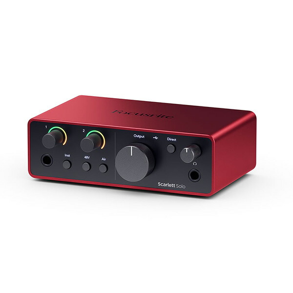 楽天市場】Focusrite オーディオ インターフェイス Scarlett Solo 4th