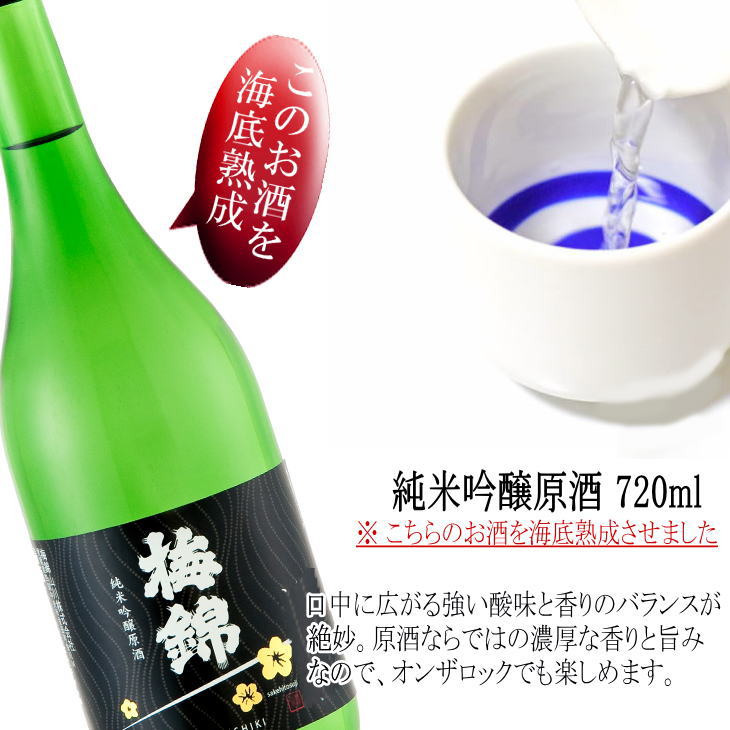 あ*ろ 2本セット沖ノ島海底熟成酒「原酒 本醸造 沖ノ島」720ml あ