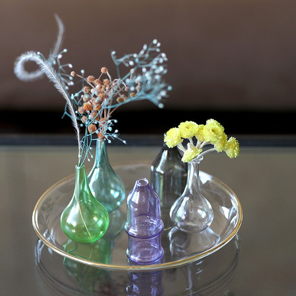 Verrerie Michel ヴェルリーミシェル 硝子の花瓶 フラワーベース