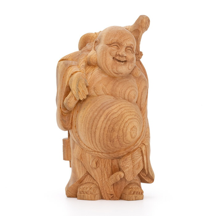 布袋様置物 銅製 高さ約14.5cm 七福神 骨董 古美術 布袋様置物 銅製 高