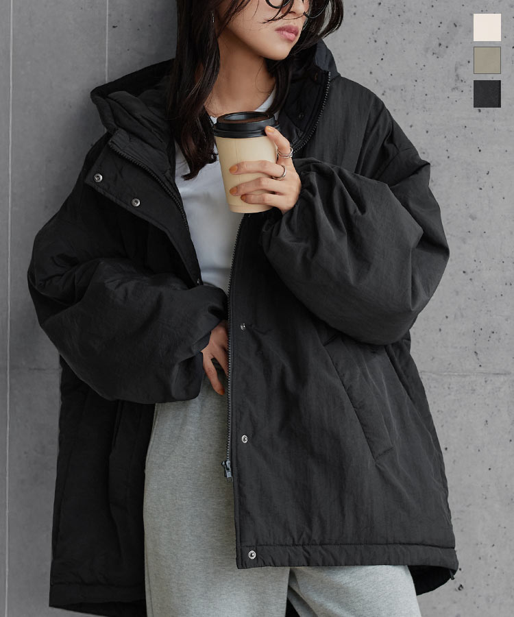 楽天市場】アウター ブルゾン 中綿 フード付き [K1378] レディース