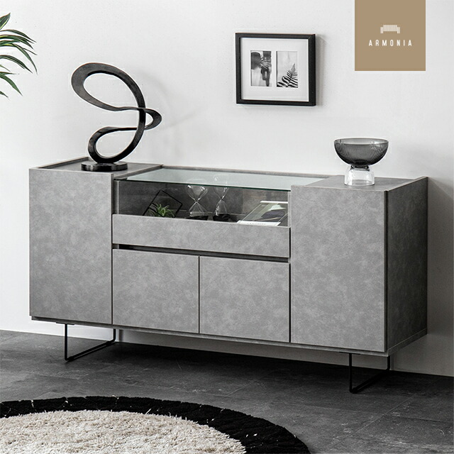 楽天市場】チェスト 完成品 収納棚 扉付き 引き出し ガラス天板