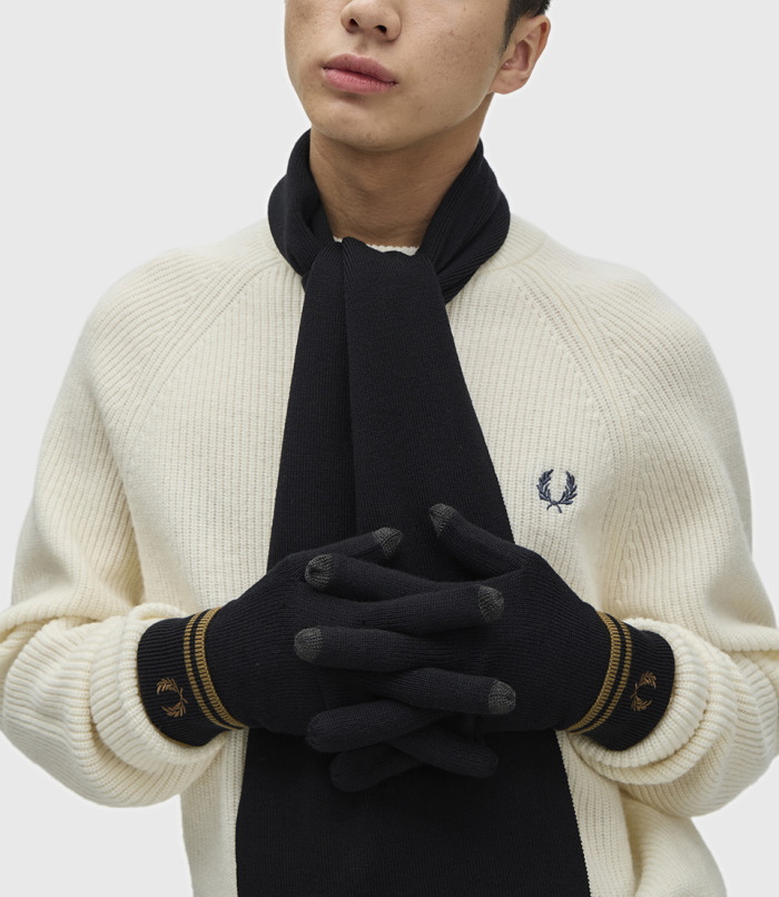 楽天市場】フレッドペリー FRED PERRY ティップラインメリノウール