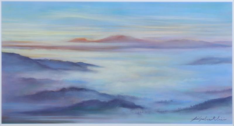 楽天市場】【作家名】石井清 【作品名】雲海 阿蘇 風景画 絵画