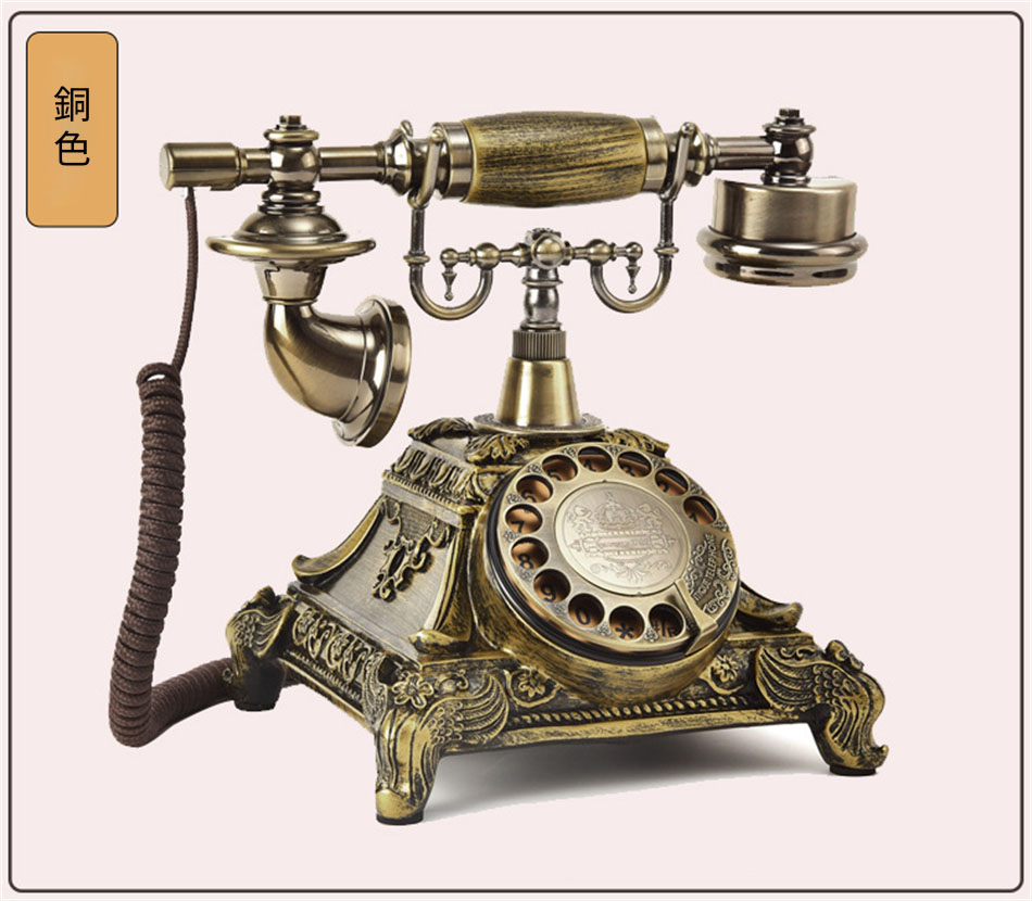 楽天市場】アンティーク電話機 レトロ電話機 有線電話 回転ダイヤル式