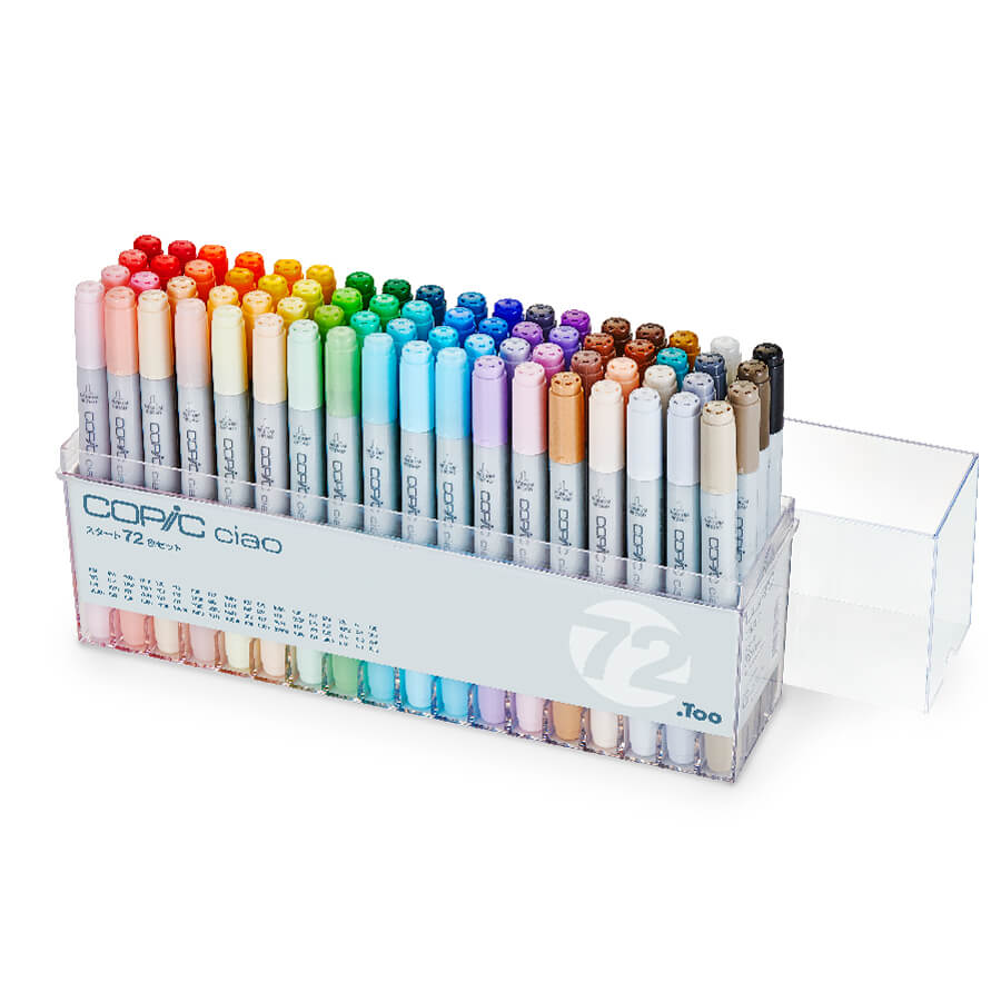 コピックチャオ180色＋マルチライナーBセット 全色あり インク確認+